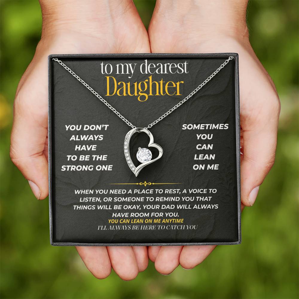 S238 - I’ll Always Be The Shoulder You Can Lean On – Forever Love Necklace From Dad