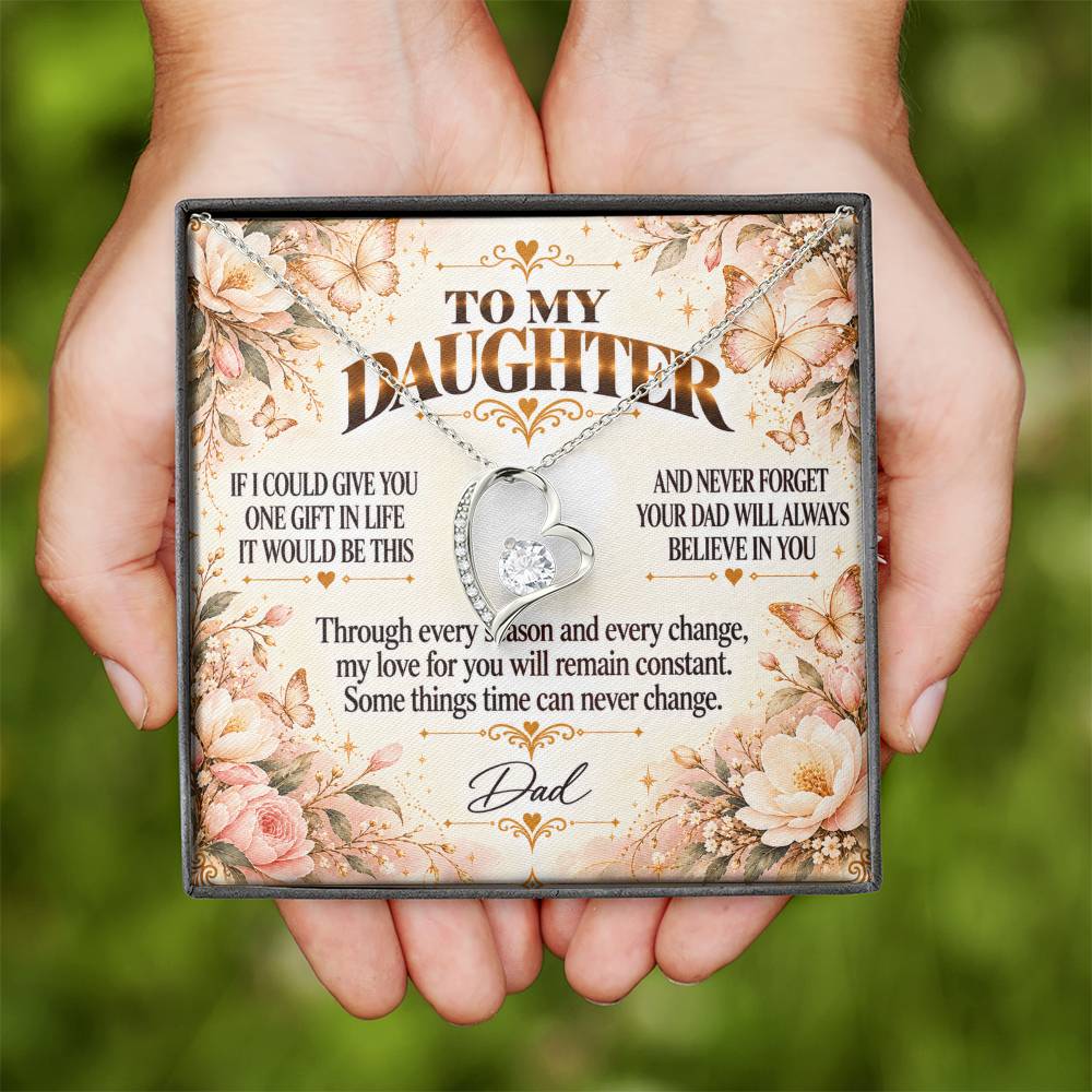 C428 - Dad’s Love Is A Promise That Time Distance And Change Can Never Break - Forever Love Necklace