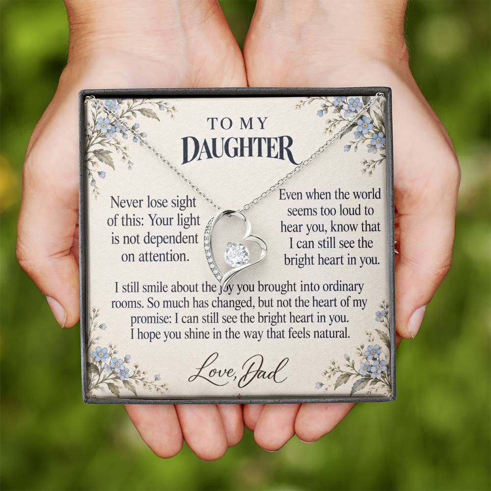 C669 - The Light Inside You And A Memory That Time Cannot Take Away - Forever Love Necklace