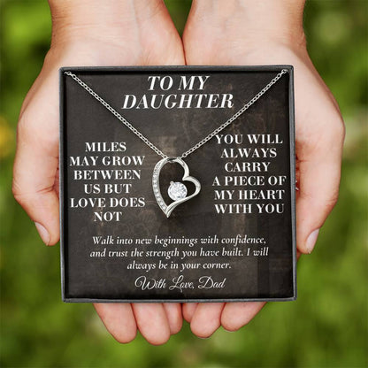 C194 - The Love Between A Father And Daughter Becomes A Legacy That Lives Beyond Every Season - Forever Love Necklace