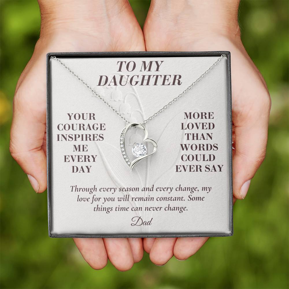 C148 - Your Story Is Only Beginning And I Will Always Be Proud To Watch You Write Every Chapter - Forever Love Necklace
