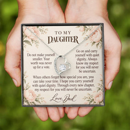 C672 - Wear Your Invisible Crown And A Promise To Carry Into New Chapters - Forever Love Necklace