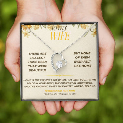 S123 - You Make My Heart Feel At Home – Forever Love Necklace From Husband