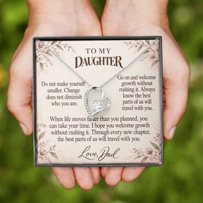 C682 - The Seasons Of Growing Up And A Promise To Carry Into New Chapters - Forever Love Necklace