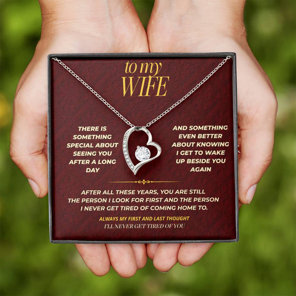 S114 - You Are My Favorite Hello And Goodbye – Forever Love Necklace From Husband