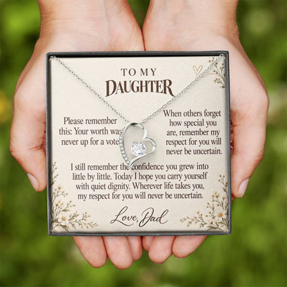 C671 - Wear Your Invisible Crown And Quiet Words For Your Hardest Days - Forever Love Necklace