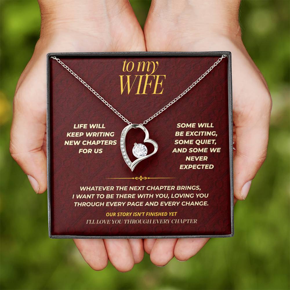 S113 - I’ll Love You In Every Chapter – Forever Love Necklace From Husband