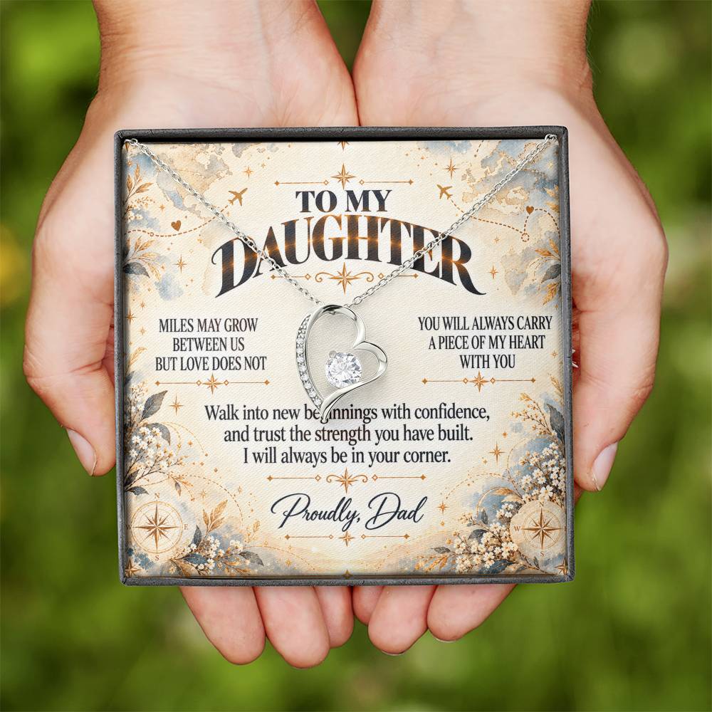 C494 - The Love Between A Father And Daughter Becomes A Legacy That Lives Beyond Every Season - Forever Love Necklace