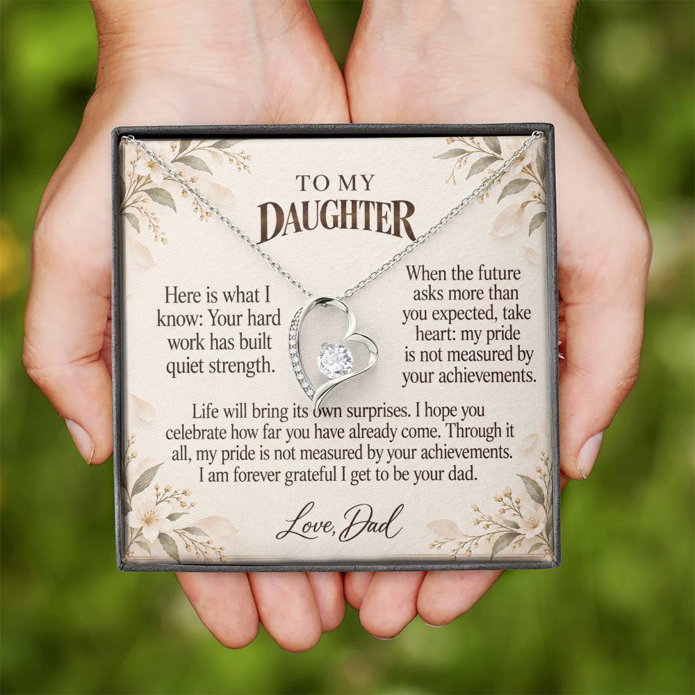 C535 - Your Graduation Day And The Words I Hope You Always Remember - Forever Love Necklace