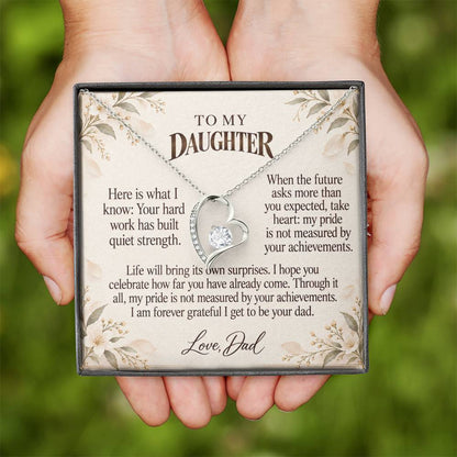 C535 - Your Graduation Day And The Words I Hope You Always Remember - Forever Love Necklace