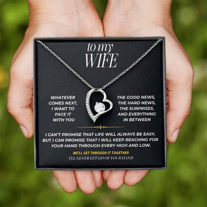 S95 - I’ll Hold Your Hand Through It All – Forever Love Necklace From Husband