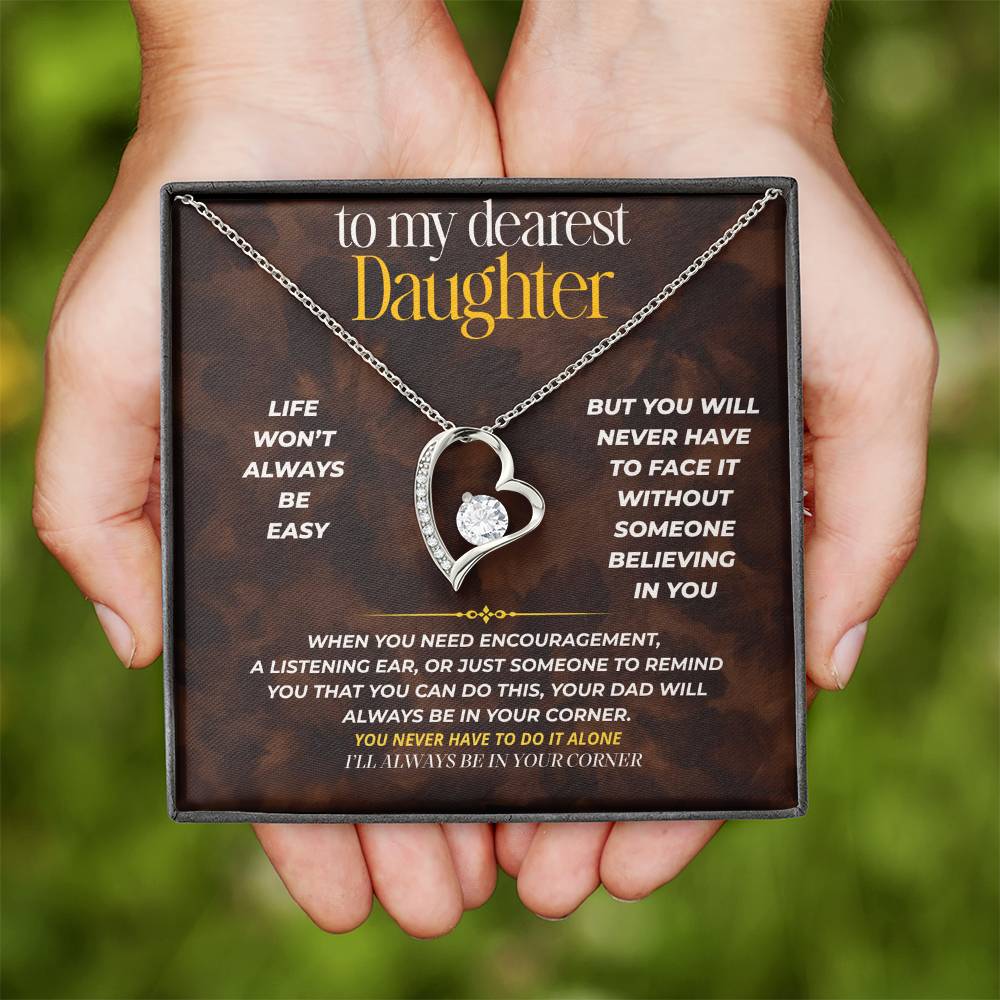 S252 - I’ll Always Be In Your Corner – Forever Love Necklace From Dad