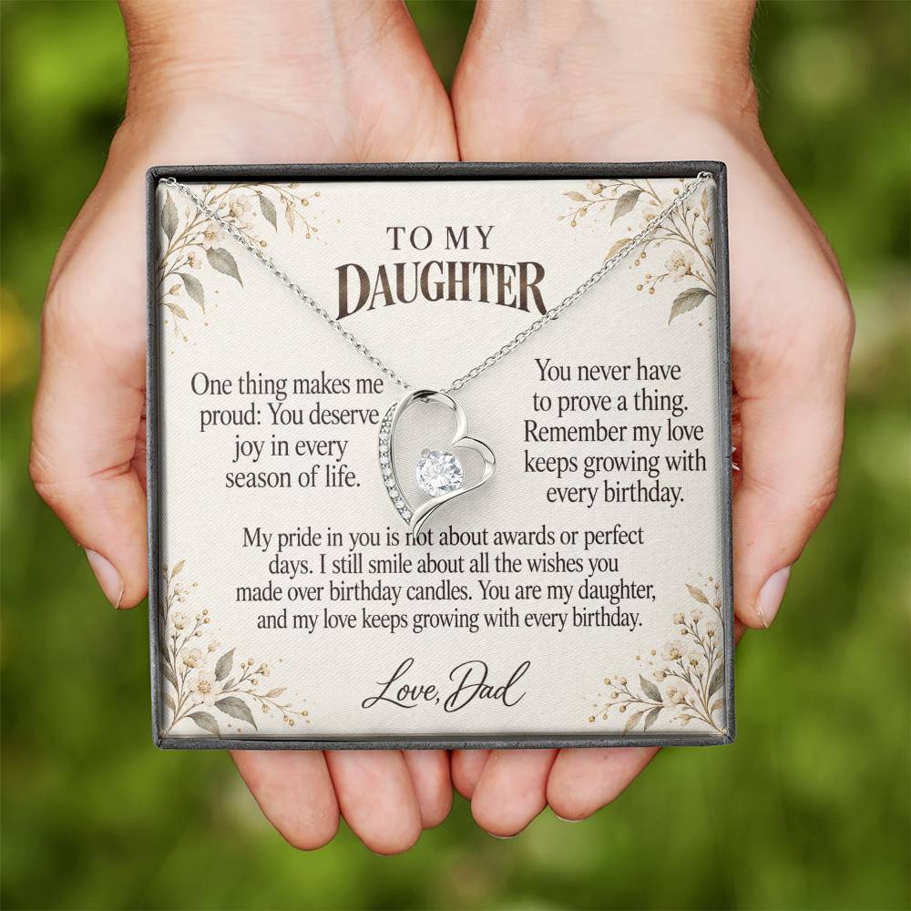 C553 - Every Birthday Candle And A Father Proud Of Who You Are - Forever Love Necklace