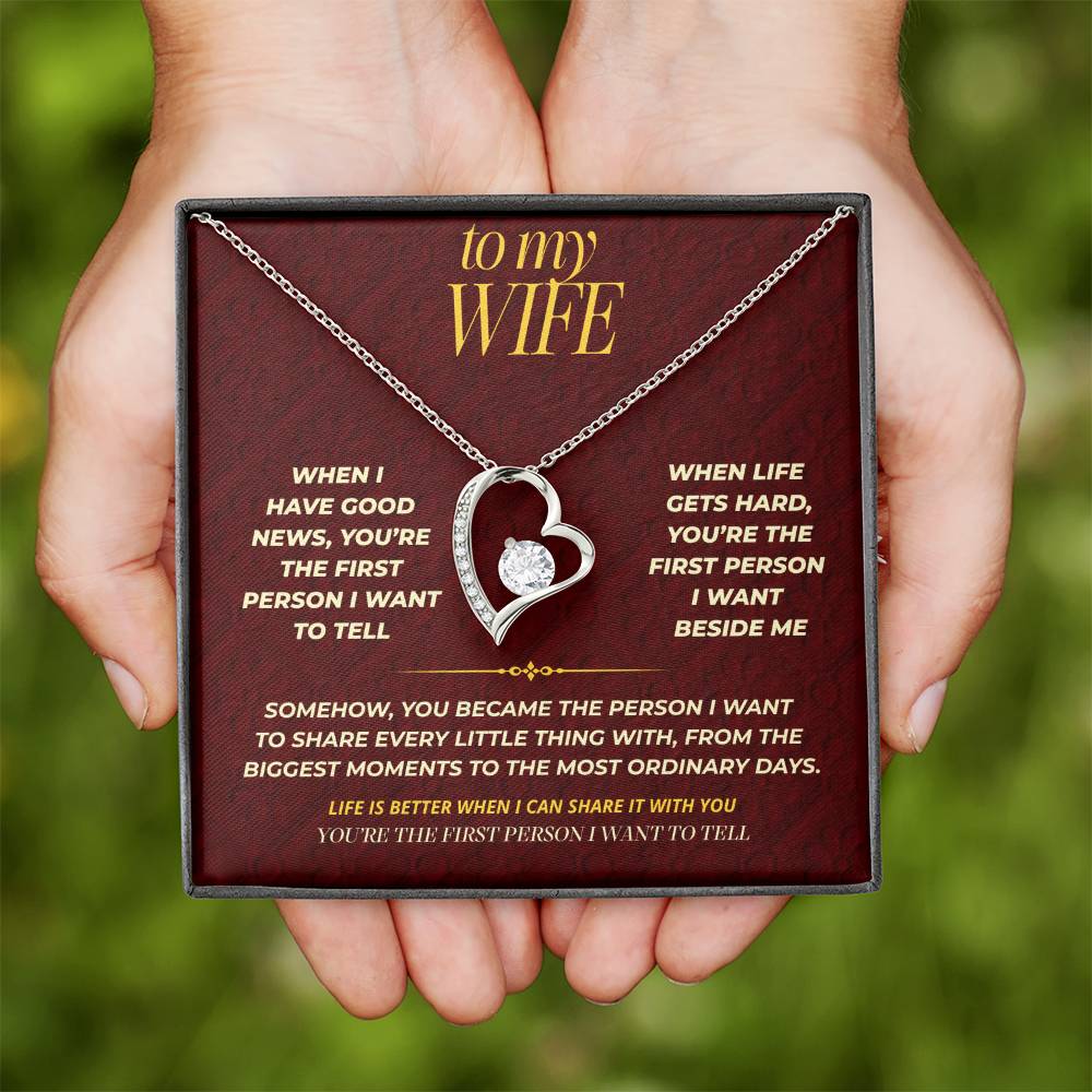 S111 - You’re The One I Want To Tell Everything To – Forever Love Necklace From Husband