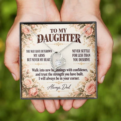C354 - You Will Forever Be My Little Girl And One Of The Greatest Blessings Of My Life - Forever Love Necklace