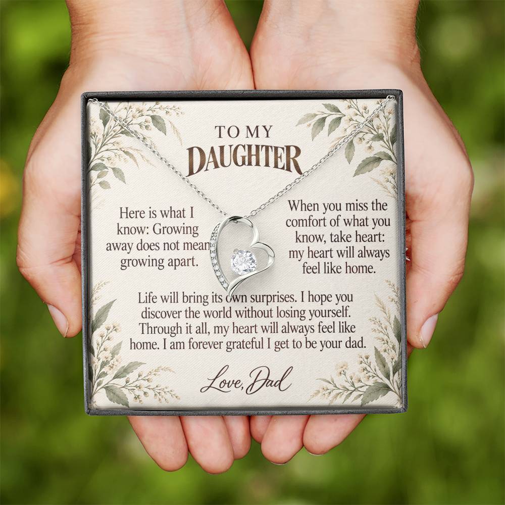 C545 - The Day You Left For College And The Words I Hope You Always Remember - Forever Love Necklace