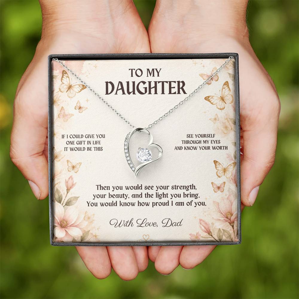 C3 - If I Could Give You One Gift It Would Be To See Yourself Through My Eyes - Forever Love Necklace