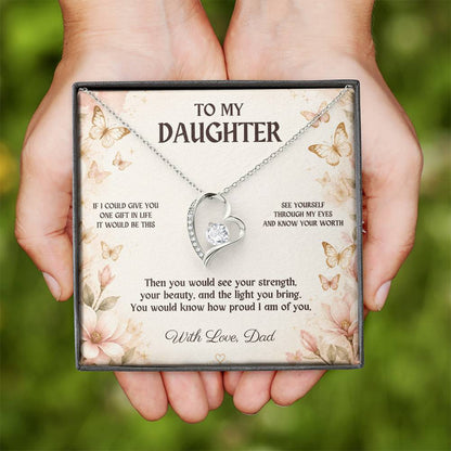 C3 - If I Could Give You One Gift It Would Be To See Yourself Through My Eyes - Forever Love Necklace