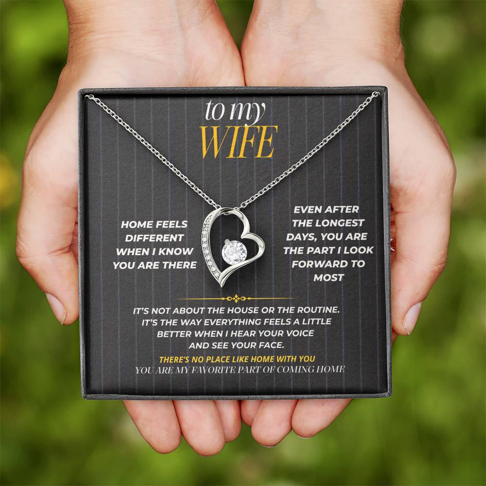 S189 - You Are My Favorite Part Of Coming Home – Forever Love Necklace From Husband