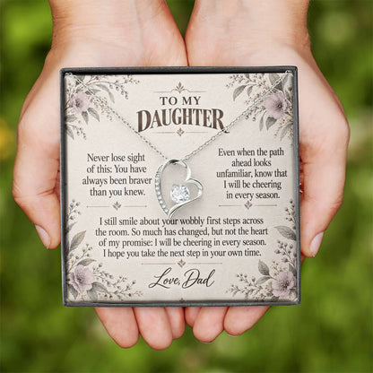 C507 - The First Steps We Cheered And A Promise To Carry Into New Chapters - Forever Love Necklace