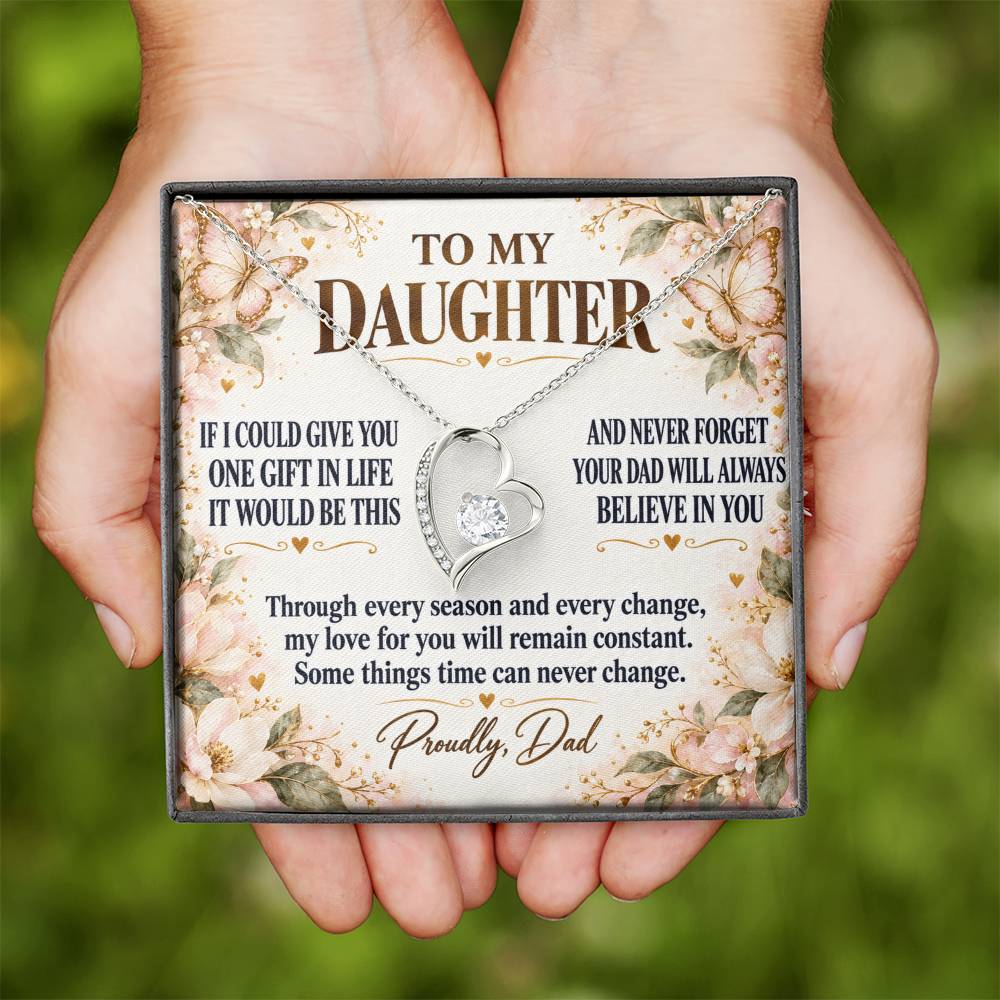 C278 - Dad’s Love Is A Promise That Time Distance And Change Can Never Break - Forever Love Necklace