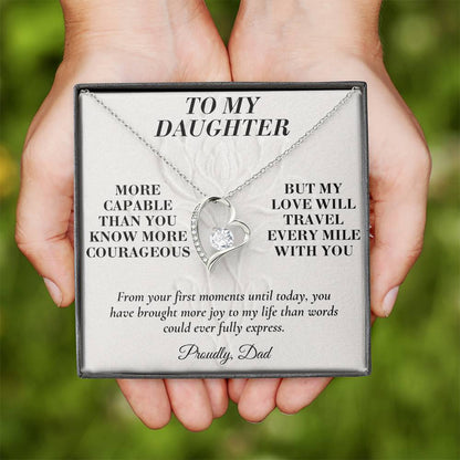 C142 - You Have A Heart Worth Protecting A Voice Worth Using And Dreams Worth Chasing - Forever Love Necklace