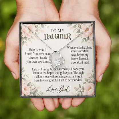 C695 - My North Star And The Words I Hope You Always Remember - Forever Love Necklace