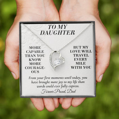 C167 - You Are More Capable More Courageous And More Loved Than You Could Ever Imagine - Forever Love Necklace