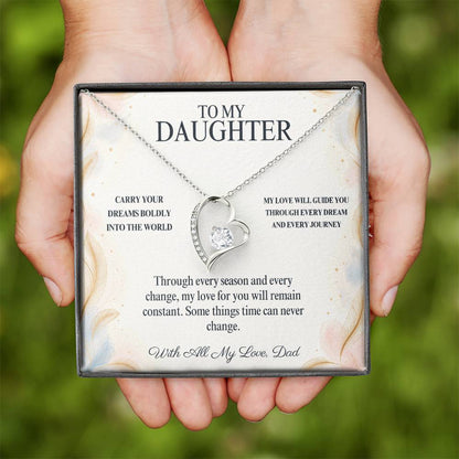C93 - Wherever Tomorrow Leads You Remember You Have Already Made Your Dad Incredibly Proud - Forever Love Necklace