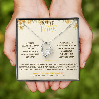S129 - I Love The Woman You’ve Become – Forever Love Necklace From Husband