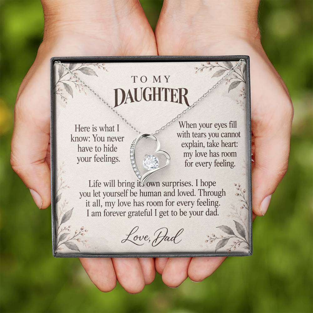 C630 - For The Tears You Hide And The Words I Hope You Always Remember - Forever Love Necklace