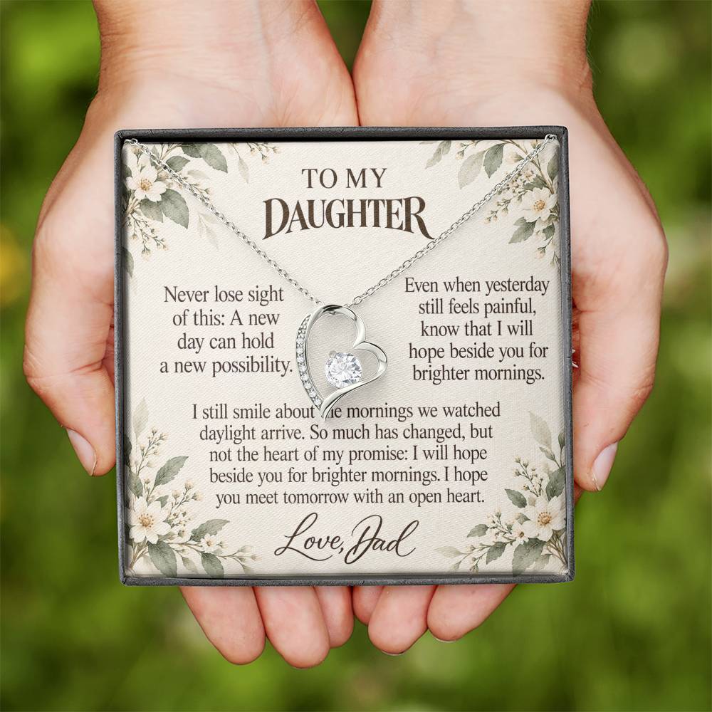 C699 - After The Sunrise And A Memory That Time Cannot Take Away - Forever Love Necklace