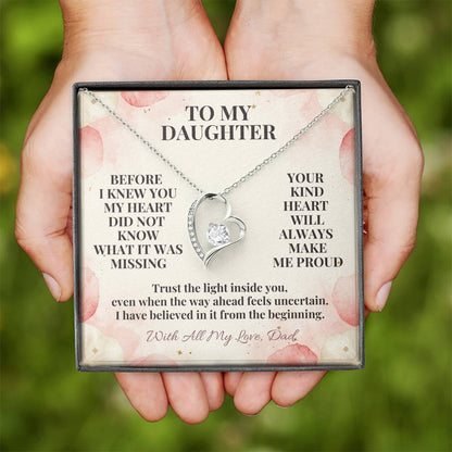 C125 - You Are A Dream I Never Knew My Heart Was Waiting To Love So Deeply - Forever Love Necklace