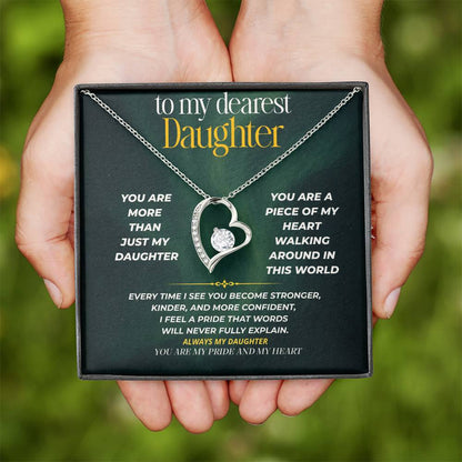 S247 - You Are My Daughter, My Pride, My Heart – Forever Love Necklace From Dad