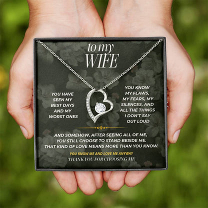S82 - You Know The Real Me – Forever Love Necklace From Husband
