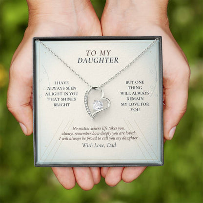 C121 - I Hope You Always See The Light In Yourself That I Have Seen Since The Beginning - Forever Love Necklace