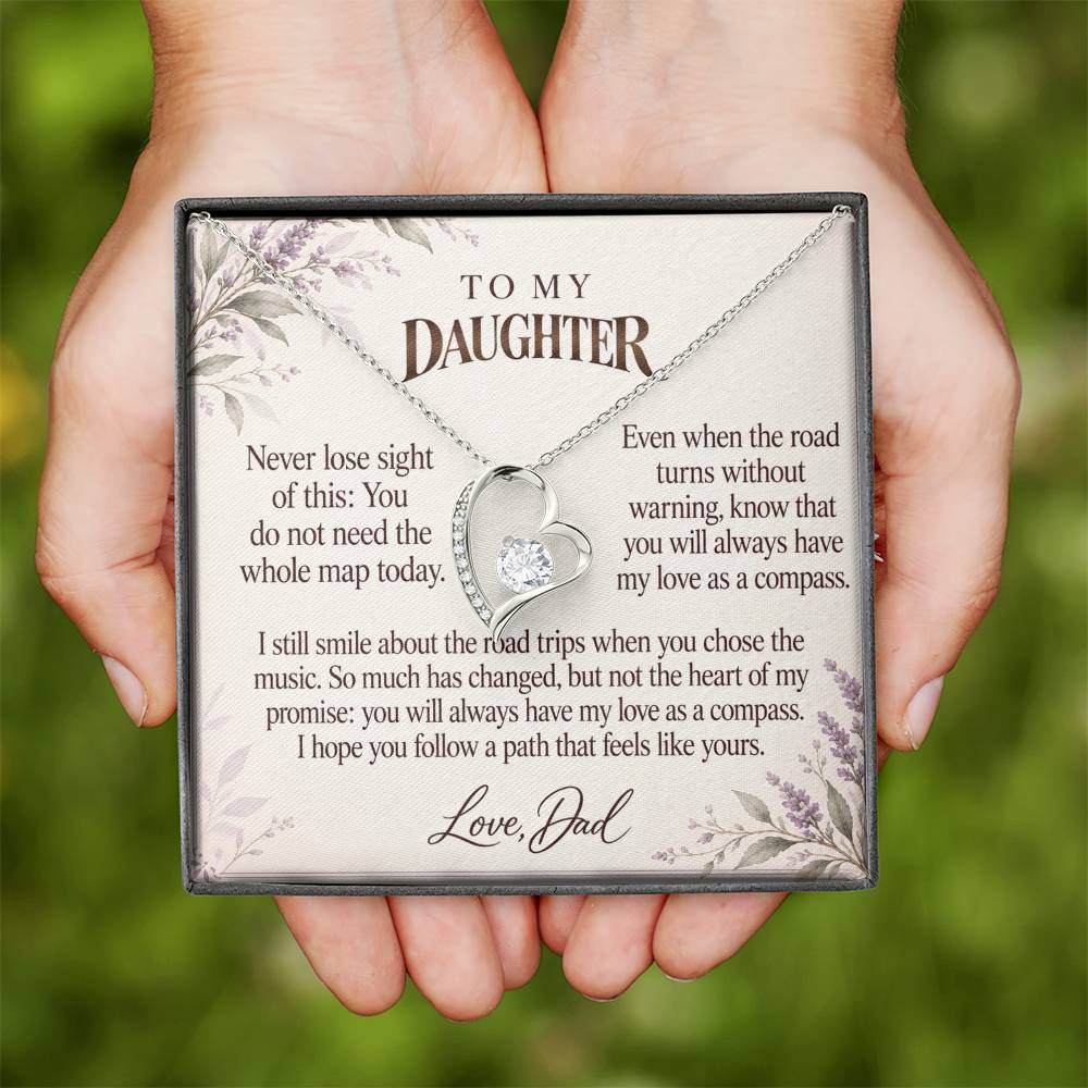 C579 - The Long Road Ahead And A Memory That Time Cannot Take Away - Forever Love Necklace