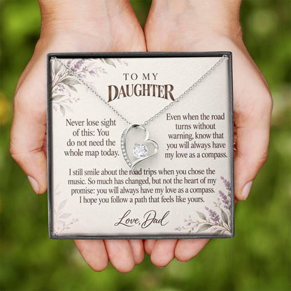 C579 - The Long Road Ahead And A Memory That Time Cannot Take Away - Forever Love Necklace