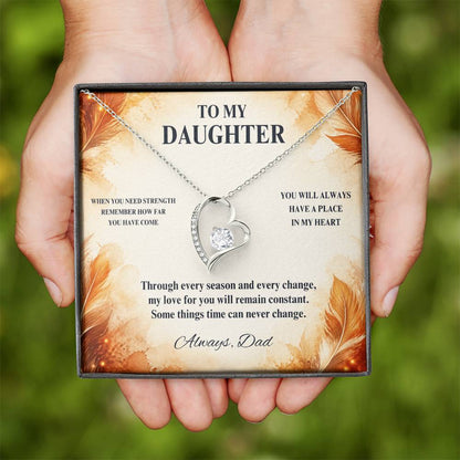 C58 - When You Need Strength Remember You Come From A Love That Never Gives Up On You - Forever Love Necklace
