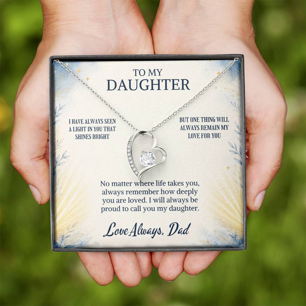 C96 - When Life Asks You To Be Strong Remember You Have Always Been Stronger Than You Know - Forever Love Necklace