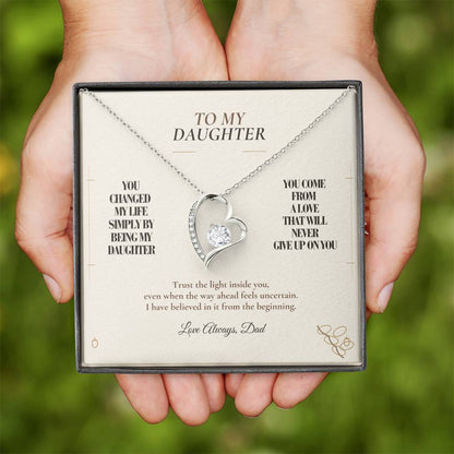 C120 - You Made Me A Better Man Simply By Giving Me The Honor Of Being Your Dad - Forever Love Necklace