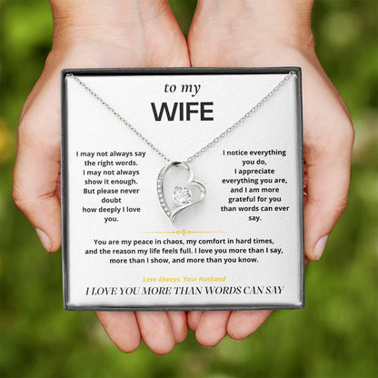 S6 - Things I Don't Say Enough – Forever Love Necklace From Husband