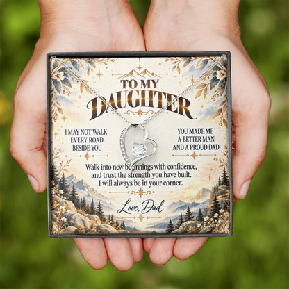 C499 - The Greatest Gift Life Gave Me Was The Chance To Love You As Your Dad - Forever Love Necklace