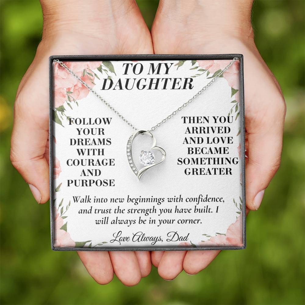 C184 - When You Feel Lost Remember The Love That Raised You Will Always Help Guide You Home - Forever Love Necklace