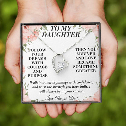 C184 - When You Feel Lost Remember The Love That Raised You Will Always Help Guide You Home - Forever Love Necklace