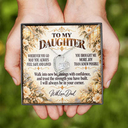 C314 - My Love Will Be Your Quiet Home Wherever Your Journey Takes You - Forever Love Necklace