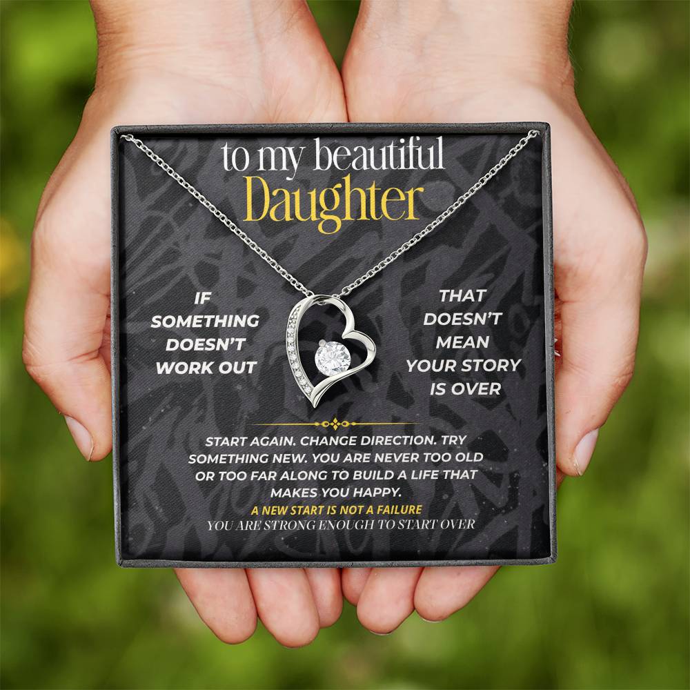 S281 - You Are Strong Enough To Start Over – Forever Love Necklace From Dad