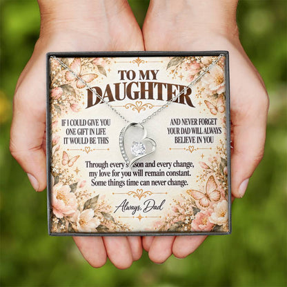 C378 - Dad’s Love Is A Promise That Time Distance And Change Can Never Break - Forever Love Necklace