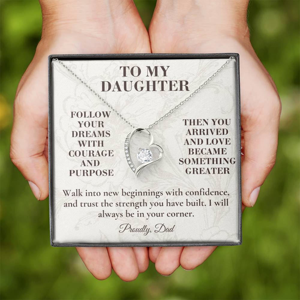 C134 - When You Feel Lost Remember The Love That Raised You Will Always Help Guide You Home - Forever Love Necklace