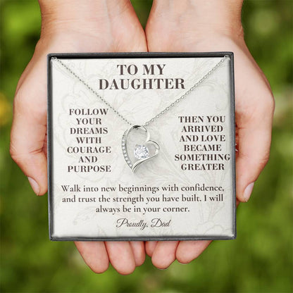 C134 - When You Feel Lost Remember The Love That Raised You Will Always Help Guide You Home - Forever Love Necklace